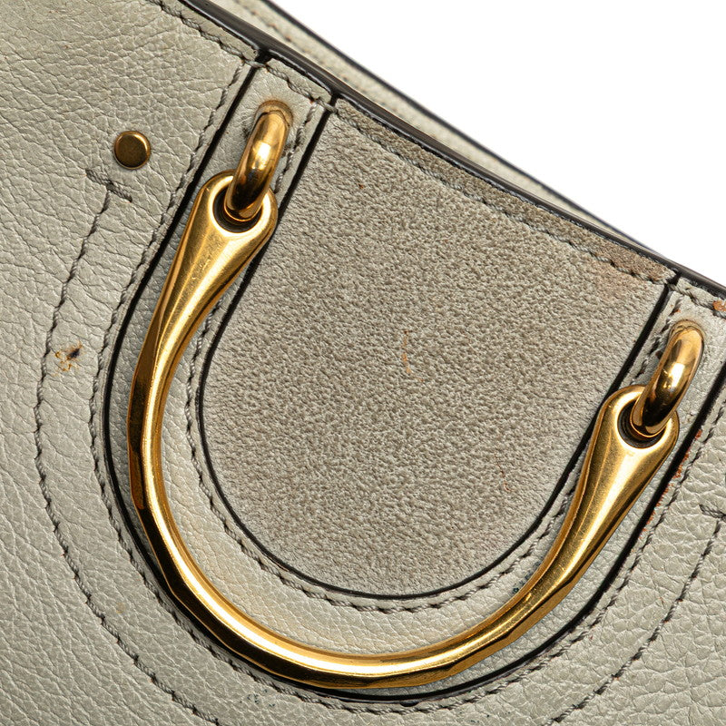 クロエ Pixie ピクシー ハンドバッグ チェーンショルダーバッグ 2WAY グレー レザー スウェード レディース Chloe 【中古】
