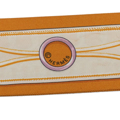 エルメス ツイリー Maillons マイヨン スカーフ ブラウン ベージュ シルク レディース HERMES 【中古】