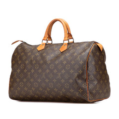 ルイ ヴィトン モノグラム スピーディ40 ハンドバッグ ボストンバッグ トラベルバッグ M41522 ブラウン PVC レザー レディース LOUIS VUITTON 【中古】