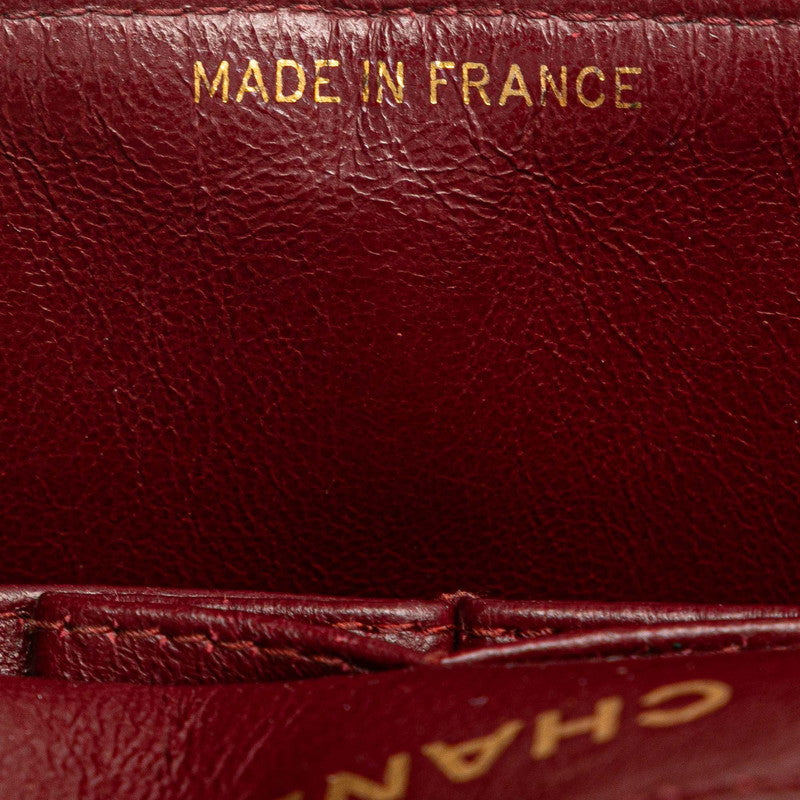 シャネル マトラッセ23 ココマーク ダブルフラップ チェーンショルダーバッグ ブラック ラムスキン レディース CHANEL 【中古】