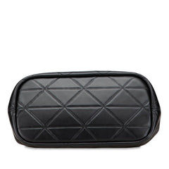 プラダ 三角ロゴプレート キルティング ハンドバッグ ショルダーバッグ 2WAY 1BG548 ブラック レザー レディース PRADA 【中古】
