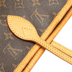 ルイ ヴィトン モノグラム ネヴァーフルMM トートバッグ ショルダーバッグ M40995 ブラウン PVC レザー レディース LOUIS VUITTON 【中古】