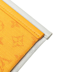 ルイ ヴィトン モノグラム フラットメッセンジャー 斜め掛け ショルダーバッグ M44640 グレー オレンジ PVC キャンバス レディース LOUIS VUITTON 【中古】