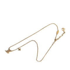 ルイ ヴィトン LV アイコニック ネックレス M00596 ゴールド メッキ ラインストーン レディース LOUIS VUITTON 【中古】
