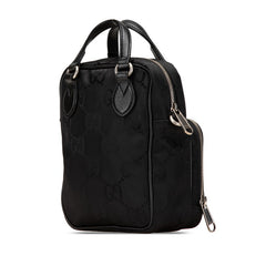 グッチ GGナイロン オフ ザ グリッド ハンドバッグ ショルダーバッグ 2WAY 625850 ブラック ナイロン レザー レディース GUCCI 【中古】