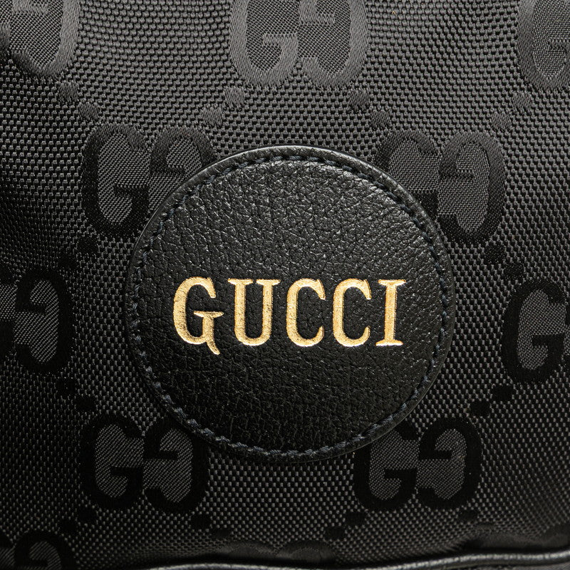 グッチ GGナイロン オフ ザ グリッド ハンドバッグ ショルダーバッグ 2WAY 625850 ブラック ナイロン レザー レディース GUCCI 【中古】