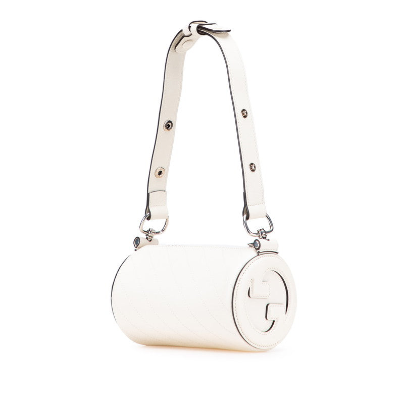 グッチ ブロンディ ミニ ショルダーバッグ ハンドバッグ 760170 ホワイト レザー レディース GUCCI 【中古】