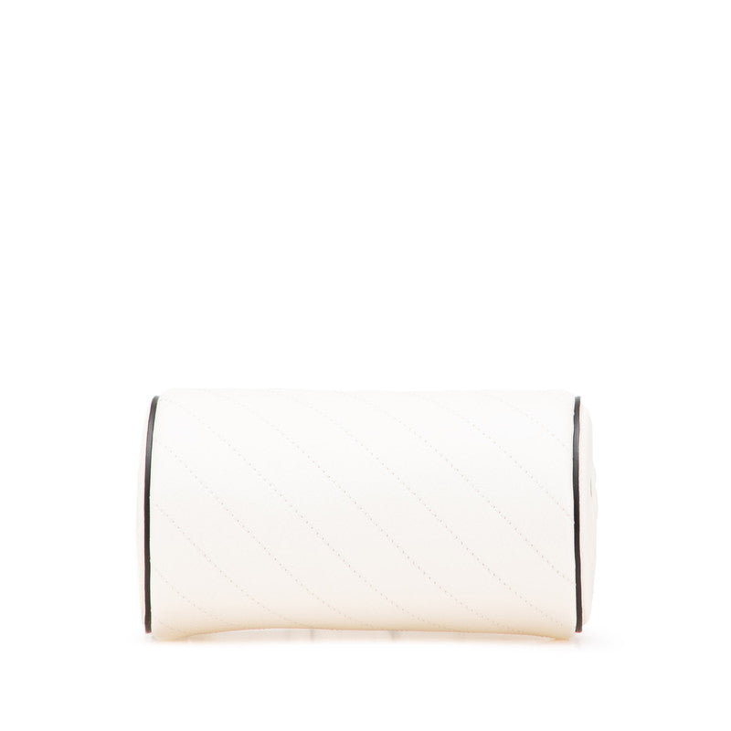 グッチ ブロンディ ミニ ショルダーバッグ ハンドバッグ 760170 ホワイト レザー レディース GUCCI 【中古】