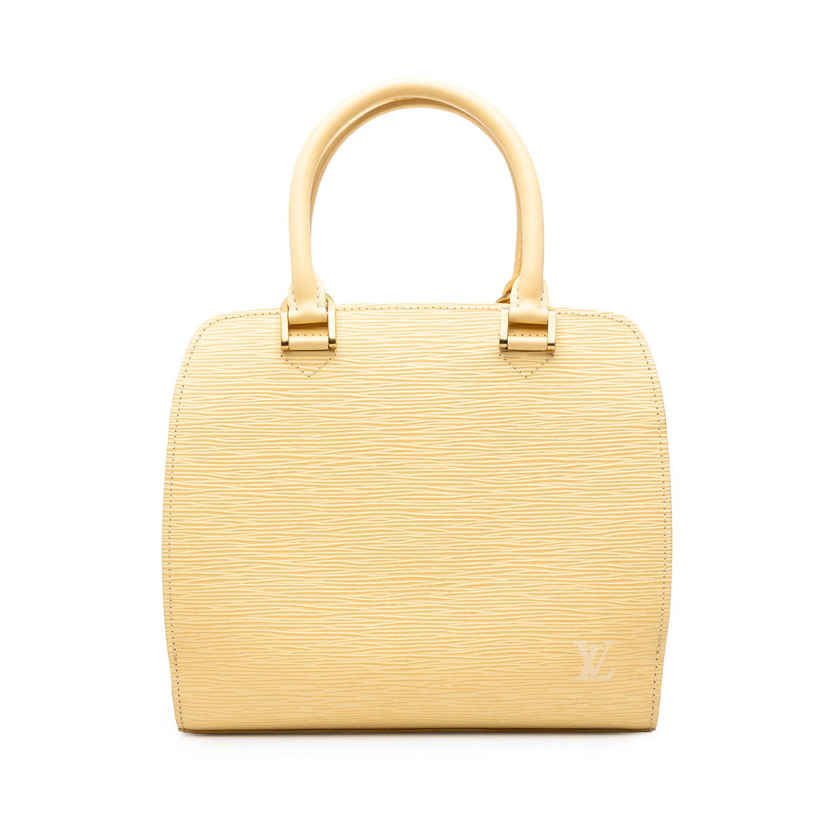 ルイ ヴィトン エピ ポンヌフ ハンドバッグ M5205A ヴァニラ イエロー レザー レディース LOUIS VUITTON 中古