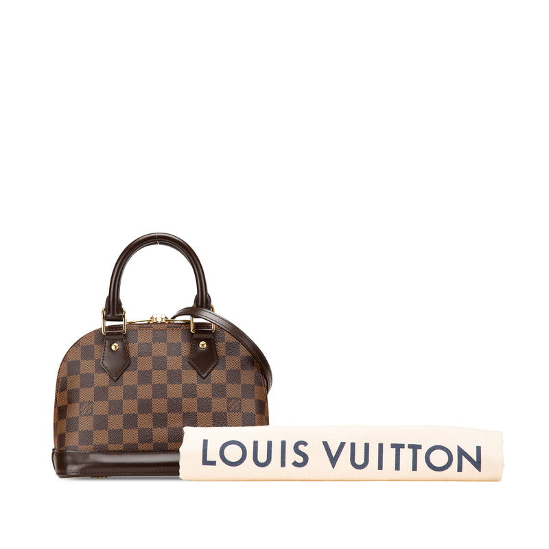 ルイ ヴィトン ダミエ アルマBB ハンドバッグ ショルダーバッグ 2WAY N41221 ブラウン PVC レザー レディース LOUIS VUITTON 【中古】