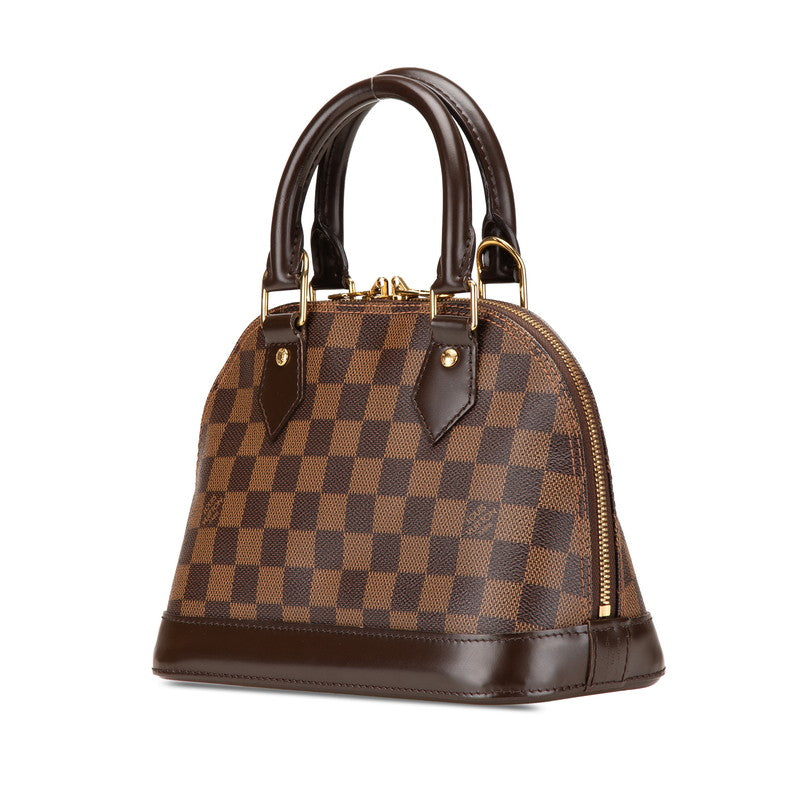 ルイ ヴィトン ダミエ アルマBB ハンドバッグ ショルダーバッグ 2WAY N41221 ブラウン PVC レザー レディース LOUIS VUITTON 【中古】