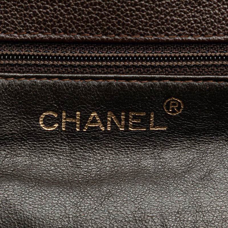 シャネル ココマーク ハンドバッグ ブラウン キャビアスキン レディース CHANEL 【中古】