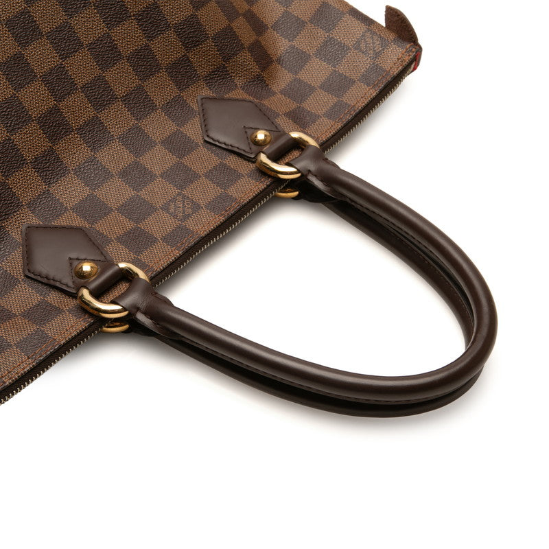 ルイ ヴィトン ダミエ サレヤPM ハンドバッグ N51183 ブラウン PVC レザー レディース LOUIS VUITTON 【中古】