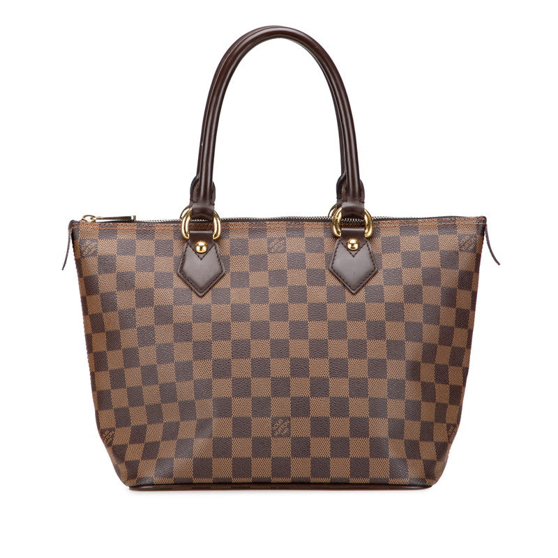 ルイ ヴィトン ダミエ サレヤPM ハンドバッグ N51183 ブラウン PVC レザー レディース LOUIS VUITTON 【中古】