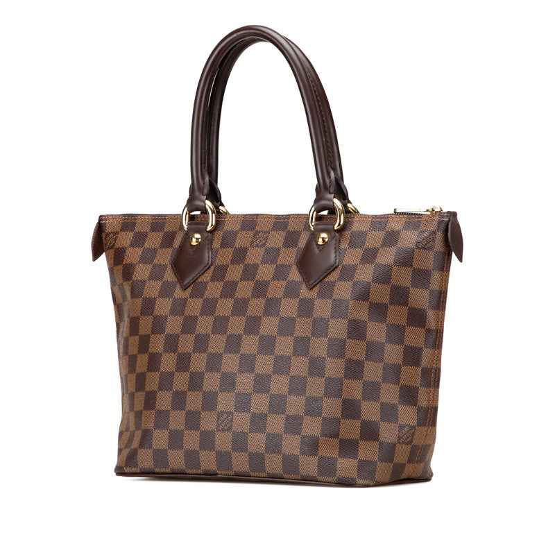 ルイ ヴィトン ダミエ サレヤPM ハンドバッグ N51183 ブラウン PVC レザー レディース LOUIS VUITTON 【中古】