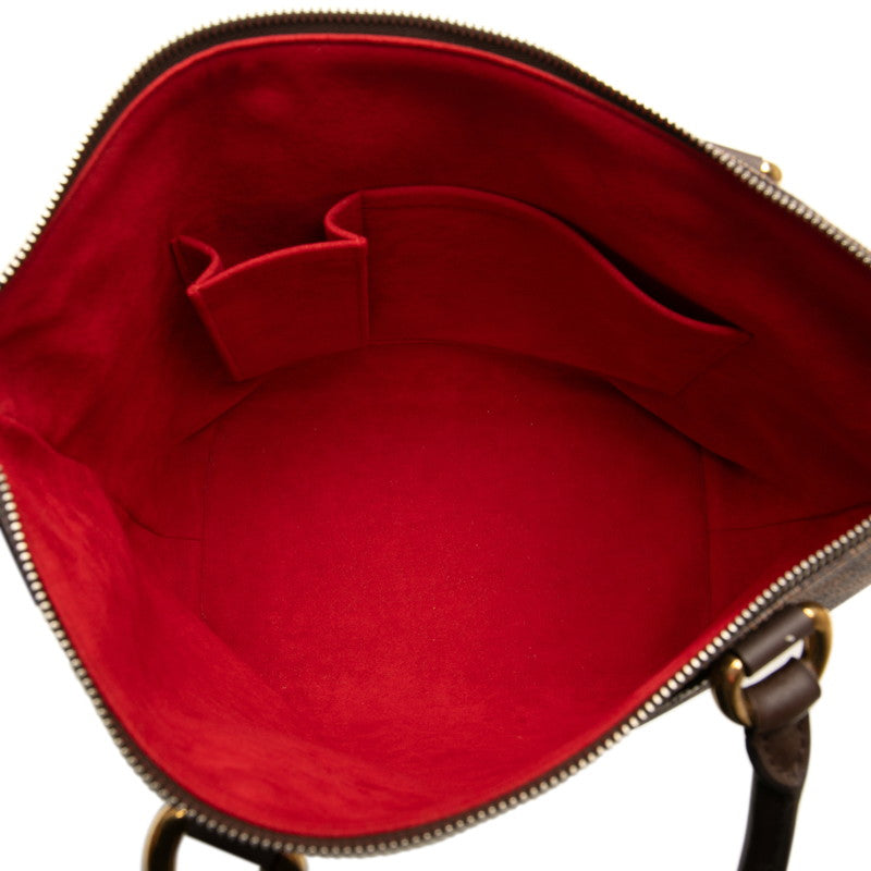ルイ ヴィトン ダミエ サレヤPM ハンドバッグ N51183 ブラウン PVC レザー レディース LOUIS VUITTON 【中古】