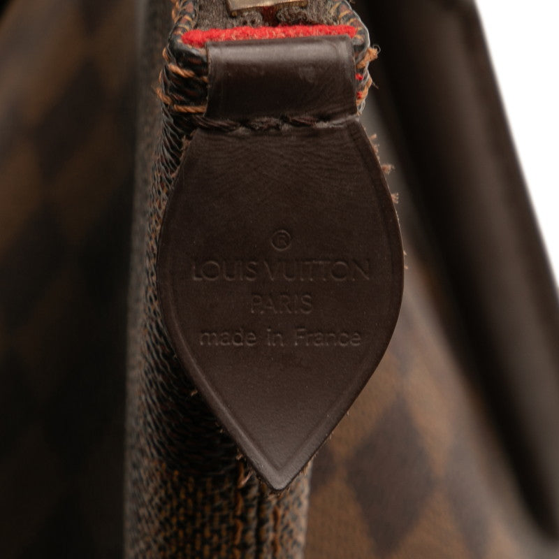 ルイ ヴィトン ダミエ サレヤPM ハンドバッグ N51183 ブラウン PVC レザー レディース LOUIS VUITTON 【中古】