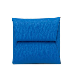 エルメス バスティア コインケース ブルー ヴォーエプソン レディース HERMES 【中古】