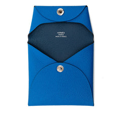 エルメス バスティア コインケース ブルー ヴォーエプソン レディース HERMES 【中古】