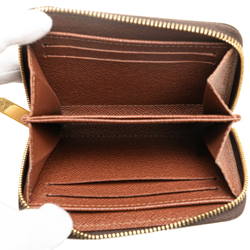 ルイ ヴィトン モノグラム ジッピー コインパース コインケース 小銭入れ M60067 ブラウン PVC レザー レディース LOUIS VUITTON 【中古】