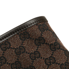 グッチ GGキャンバス トートバッグ 267474 ブラウン キャンバス レザー レディース GUCCI 【中古】