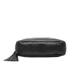 グッチ ソーホー タッセル チェーン ショルダーバッグ 308983 ブラック レザー レディース GUCCI 【中古】