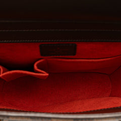 ルイ ヴィトン ダミエ サリア ソー ハンドバッグ N51284 ブラウン PVC レザー レディース LOUIS VUITTON 【中古】