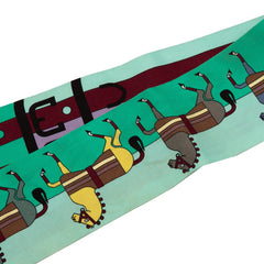 エルメス ツイリー Rocabar ロカバール 馬 スカーフ グリーン マルチカラー シルク レディース HERMES 【中古】