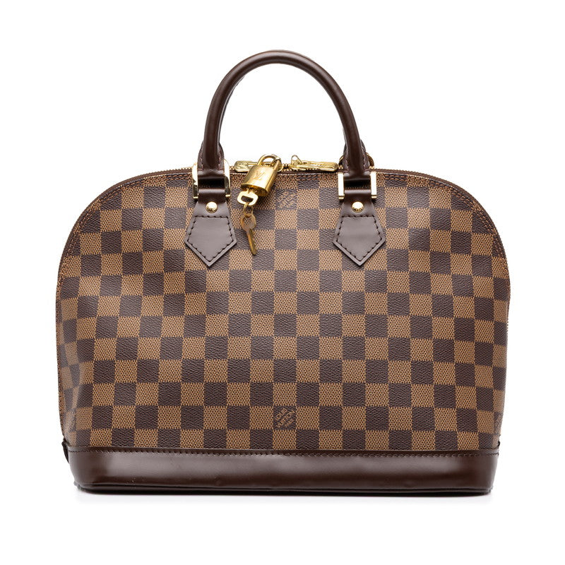 ルイ ヴィトン ダミエ アルマPM ハンドバッグ N51131 ブラウン PVC レザー レディース LOUIS VUITTON 中古