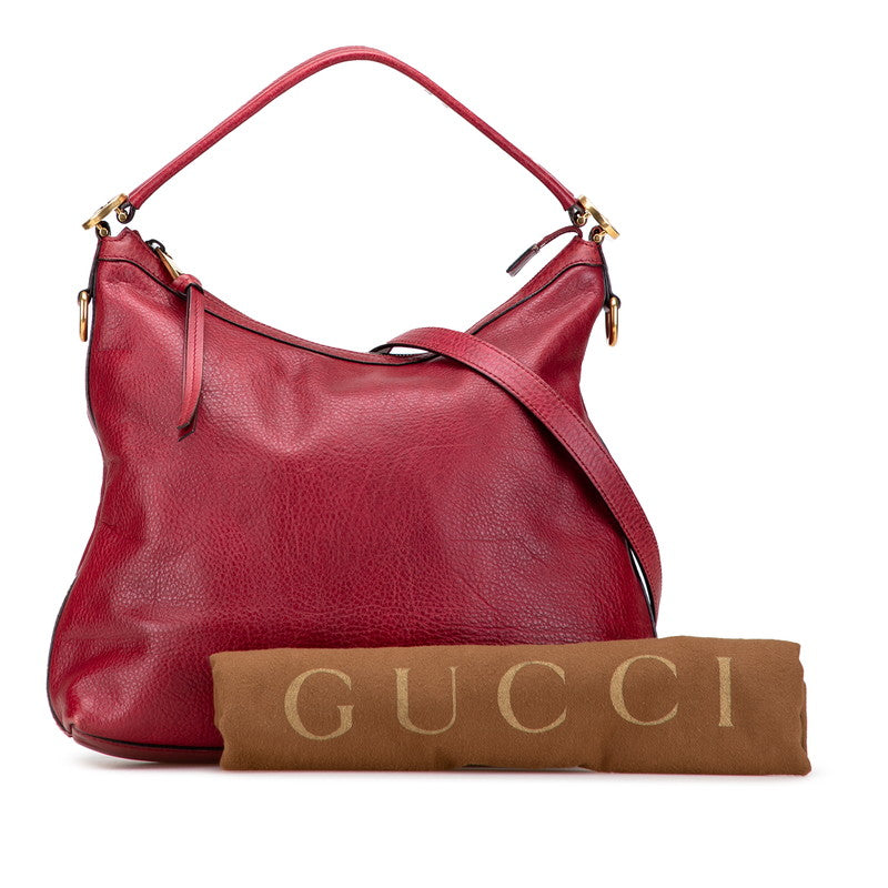 グッチ ミスGG ハンドバッグ ショルダーバッグ 2WAY 326514 レッド レザー レディース GUCCI 【中古】