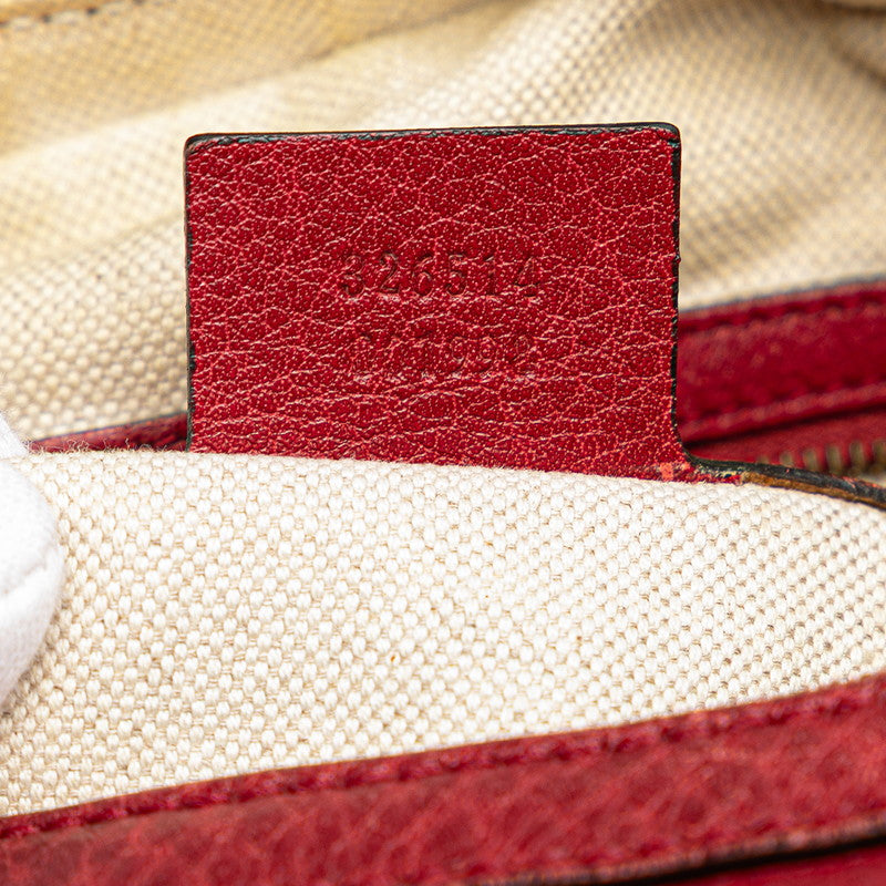 グッチ ミスGG ハンドバッグ ショルダーバッグ 2WAY 326514 レッド レザー レディース GUCCI 【中古】