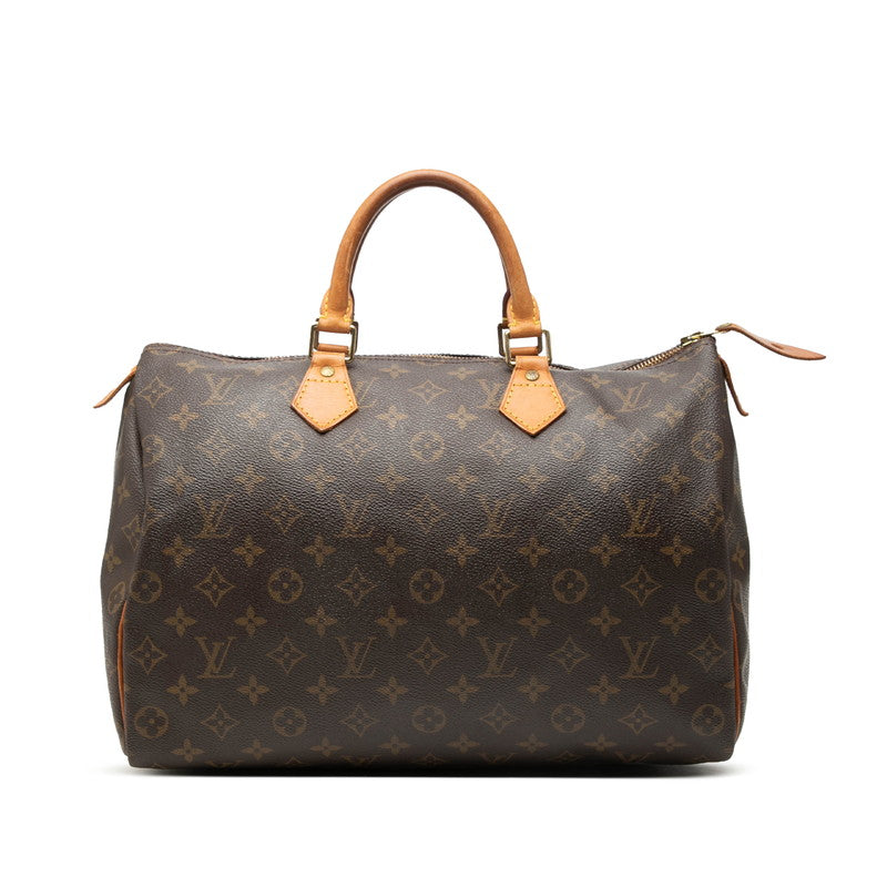 ルイ ヴィトン モノグラム スピーディ35 ハンドバッグ ボストンバッグ M41524 ブラウン PVC レザー レディース LOUIS VUITTON 【中古】