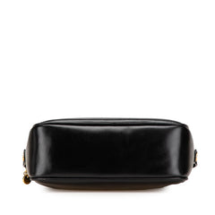 サルヴァトーレフェラガモ ガンチーニ 斜め掛け ショルダーバッグ BA21 5195 ブラック レザー レディース Salvatore Ferragamo 【中古】