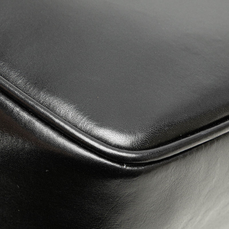 サルヴァトーレフェラガモ ガンチーニ 斜め掛け ショルダーバッグ BA21 5195 ブラック レザー レディース Salvatore Ferragamo 【中古】