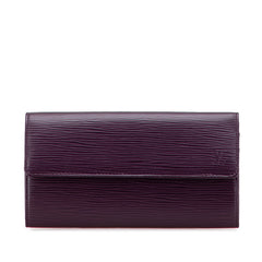 ルイ ヴィトン エピ ポルトフォイユ サラ 長財布 M6374K カシス パープル レザー レディース LOUIS VUITTON 【中古】
