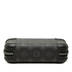 ルイ ヴィトン モノグラム エクリプス ホライゾン クラッチ ショルダーバッグ M45579 ブラック PVC レザー レディース LOUIS VUITTON 中古