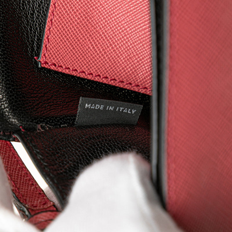 プラダ ハンドバッグ ショルダーバッグ 2WAY ピンク サフィアーノ レザー レディース PRADA 【中古】