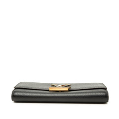 ルイ ヴィトン ポルト フォイユ カプシーヌ 長財布 M61248 ノワール ブラック トリヨンレザー レディース LOUIS VUITTON 【中古】