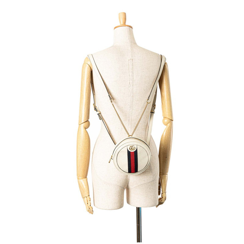 グッチ オフィディア リュック バックパック 598661 ホワイト マルチカラー PVC レザー レディース GUCCI 【中古】
