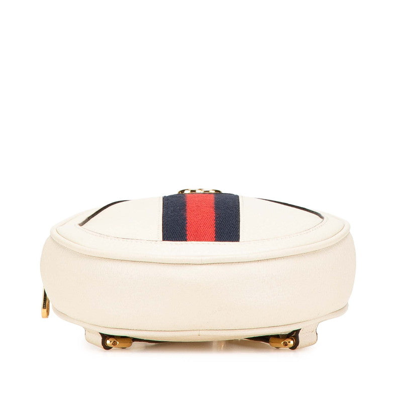 グッチ オフィディア リュック バックパック 598661 ホワイト マルチカラー PVC レザー レディース GUCCI 【中古】