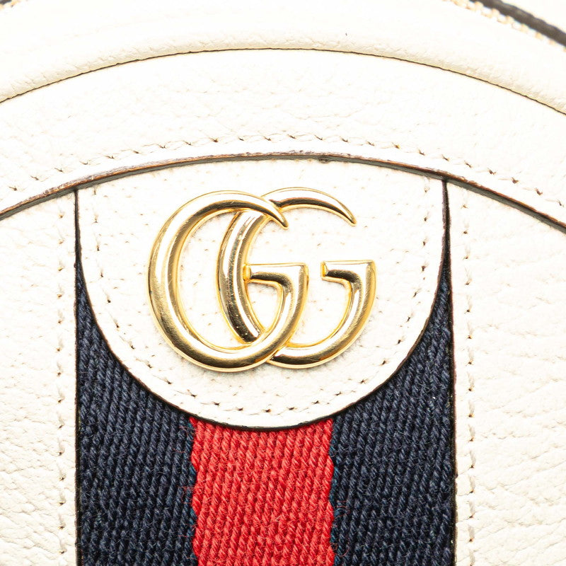 グッチ オフィディア リュック バックパック 598661 ホワイト マルチカラー PVC レザー レディース GUCCI 【中古】