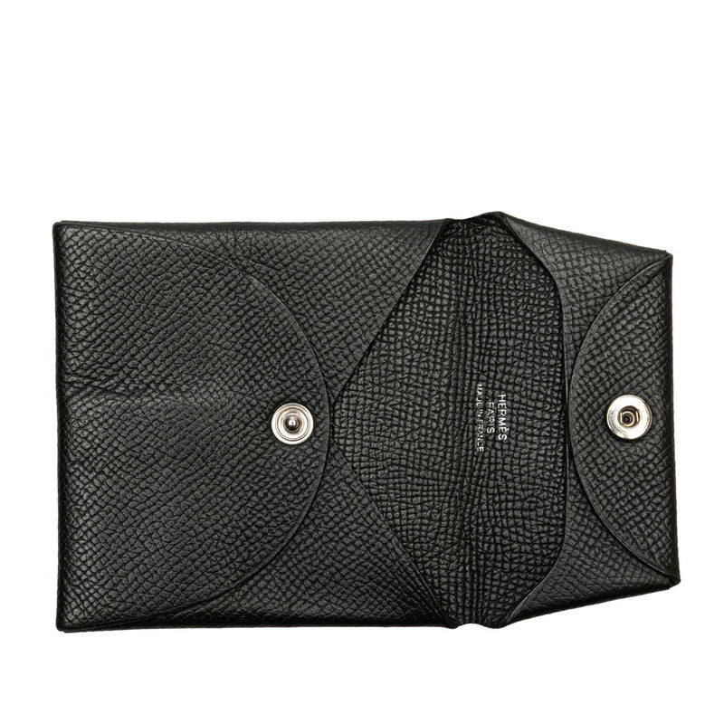 エルメス バスティア コインケース ブラック ヴォーエプソン レディース HERMES 【中古】