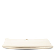 グッチ アニマリエ ビー クラッチバッグ セカンドバッグ 460187 アイボリー レザー レディース GUCCI 【中古】