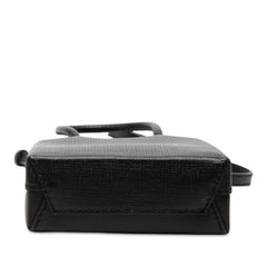 バレンシアガ ショッピング フォンホルダー 斜め掛け ショルダーバッグ 593826 ブラック レザー レディース BALENCIAGA 中古