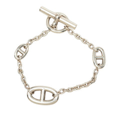 エルメス シェーヌダンクル ファランドール LG チェーン ブレスレット Tバー SV925 シルバー レディース HERMES 中古
