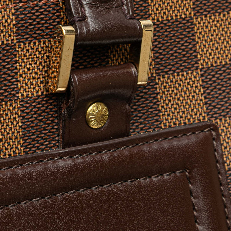 ルイ ヴィトン ダミエ ヴェニスGM ハンドバッグ トートバッグ N51146 ブラウン PVC レザー レディース LOUIS VUITTON 【中古】