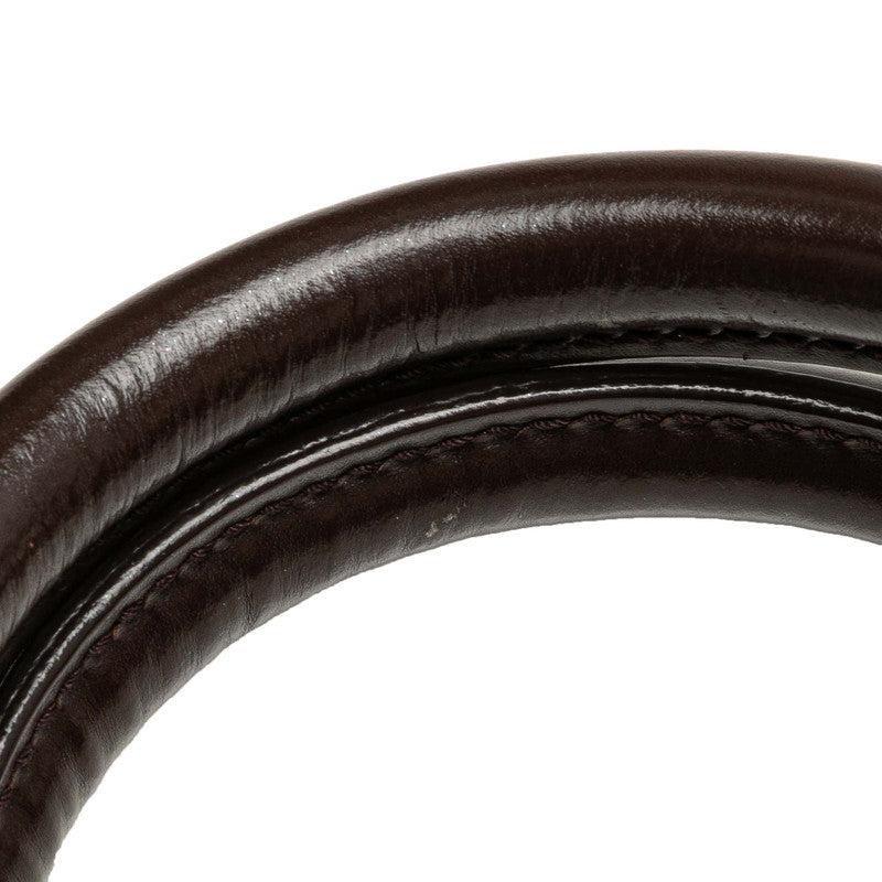 ルイ ヴィトン ダミエ ヴェニスGM ハンドバッグ トートバッグ N51146 ブラウン PVC レザー レディース LOUIS VUITTON 【中古】