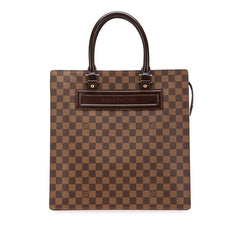 ルイ ヴィトン ダミエ ヴェニスGM ハンドバッグ トートバッグ N51146 ブラウン PVC レザー レディース LOUIS VUITTON 中古
