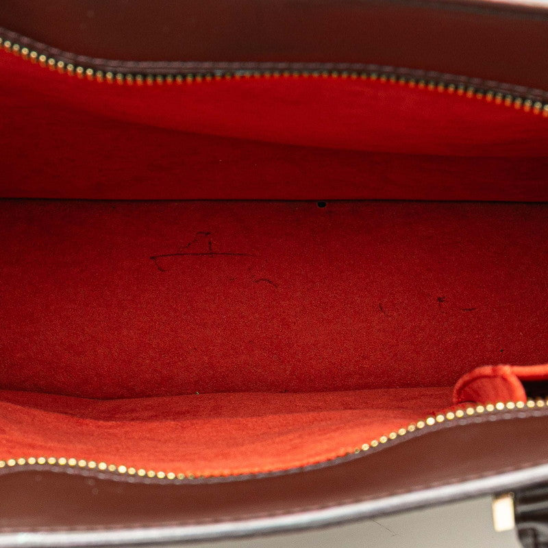 ルイ ヴィトン ダミエ ヴェニスGM ハンドバッグ トートバッグ N51146 ブラウン PVC レザー レディース LOUIS VUITTON 【中古】