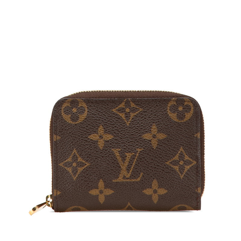 ルイ ヴィトン モノグラム ジッピー コインパース コインケース 小銭入れ M60067 ブラウン PVC レザー レディース LOUIS VUITTON 【中古】